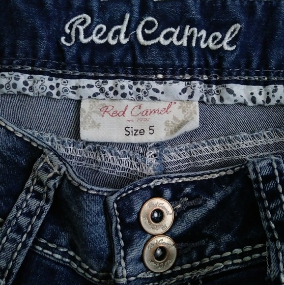 Red Camel Embellished Low Rise Bootcut Jeans Sz 5 - Picture 5 of 8